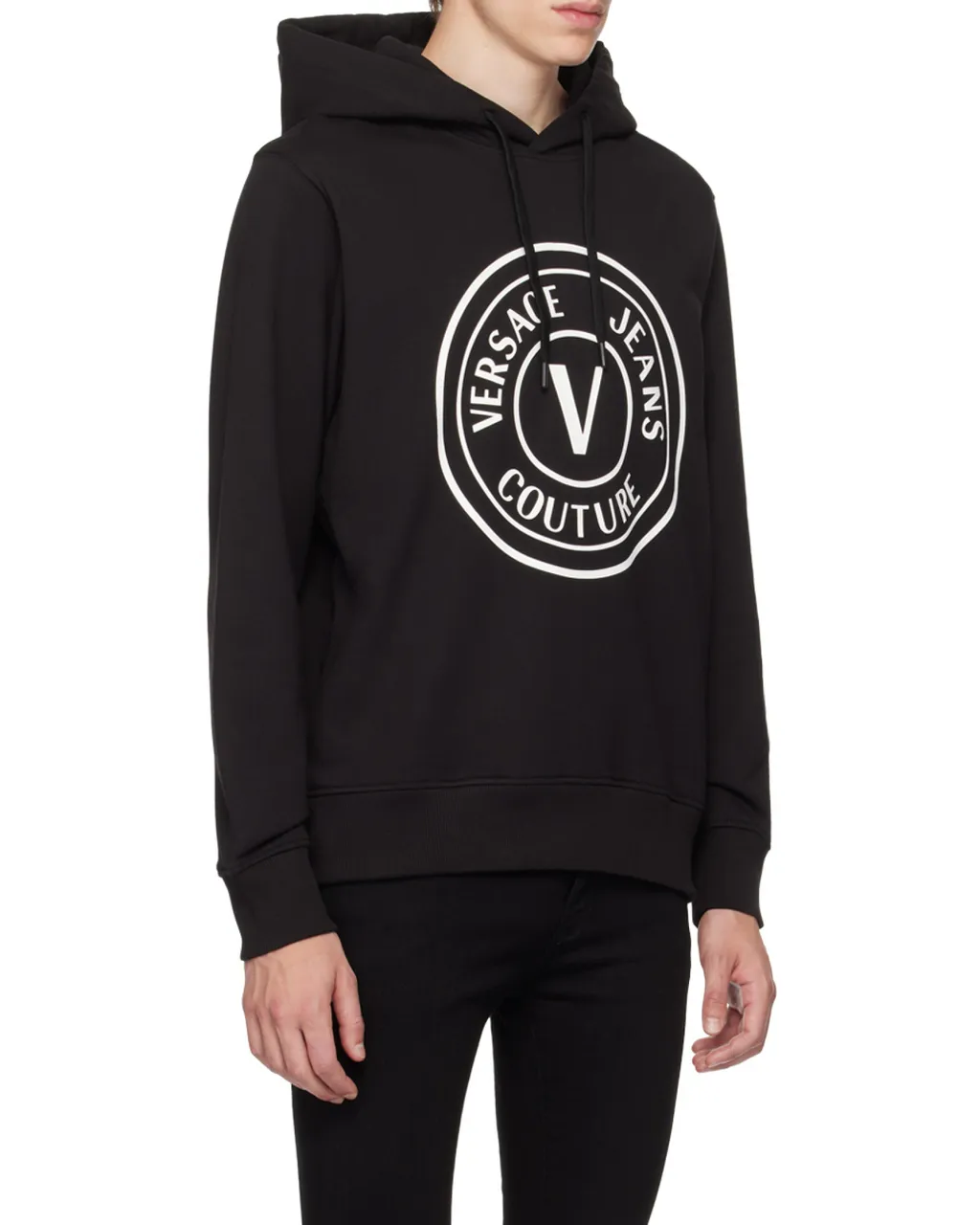 Versace Jeans Couture Logo Printed Drawstring Hoodie