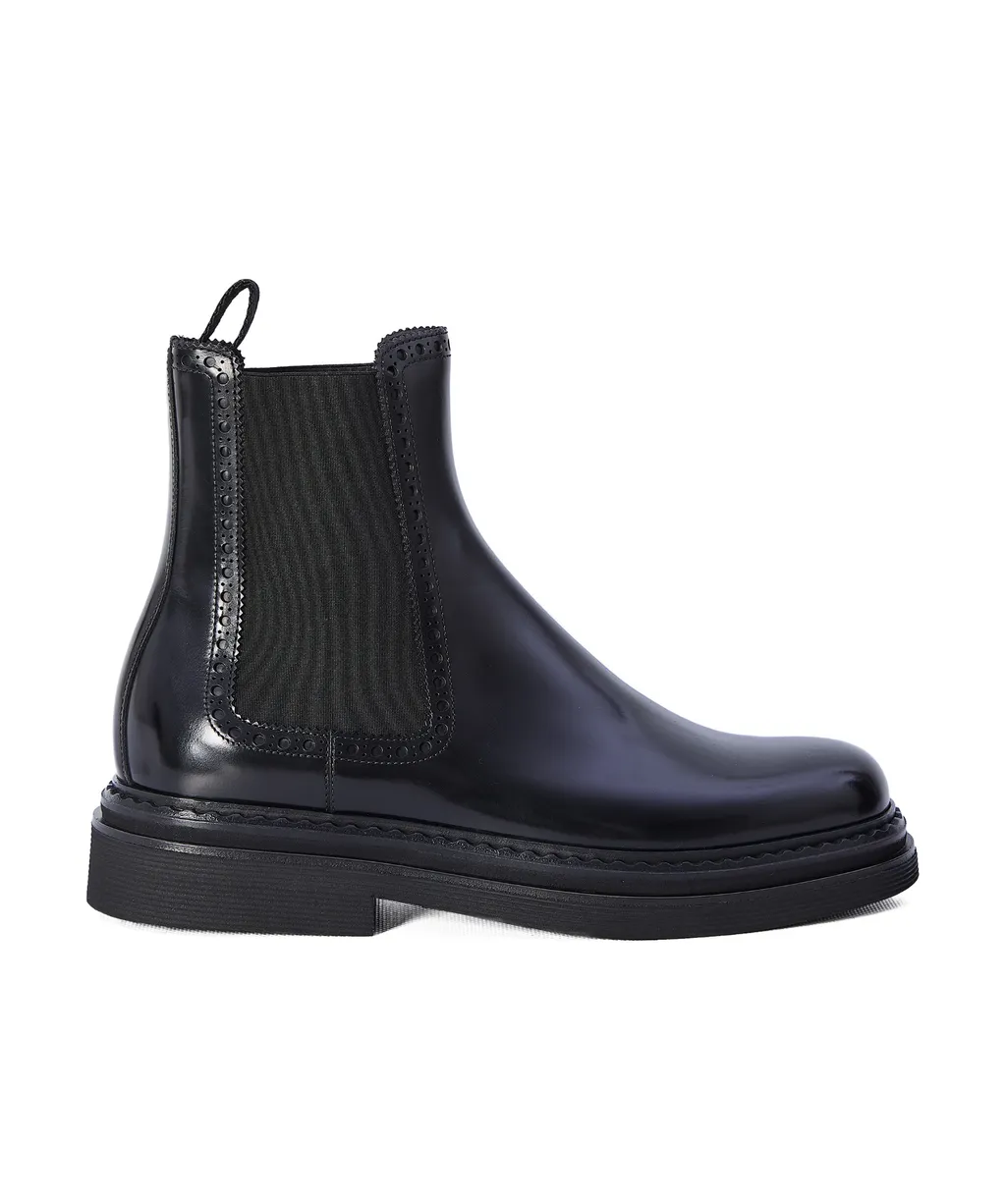 Dolce & Gabbana Round Toe Ankle Boots
