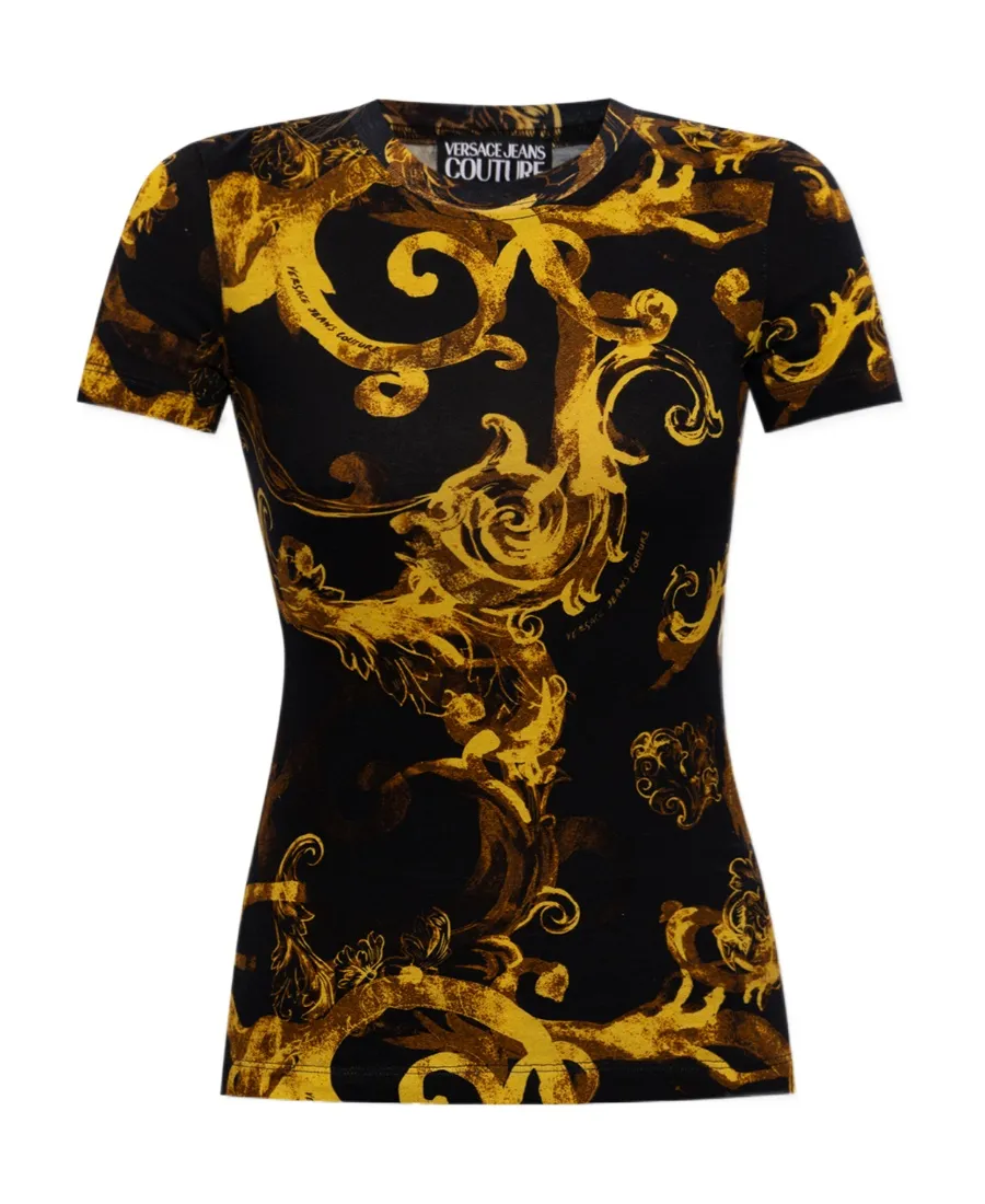 Versace Jeans Couture Watercolour Couture Crewneck T-Shirt