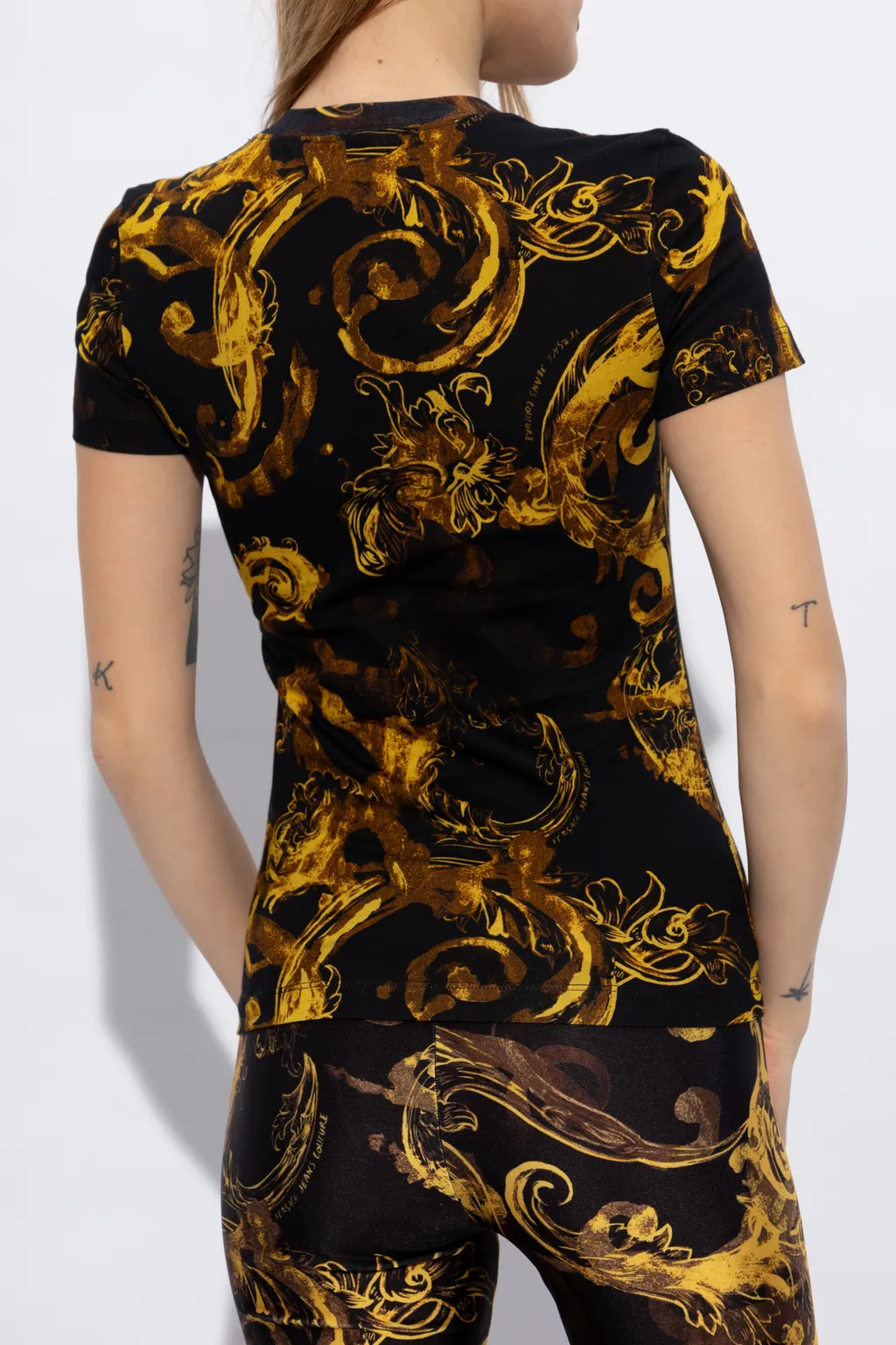 Versace Jeans Couture Watercolour Couture Crewneck T-Shirt