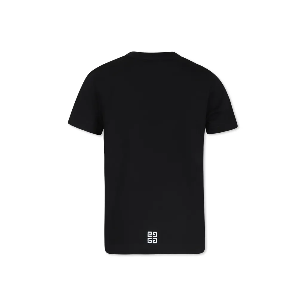 Givenchy Kids Logo Printed Crewneck T-Shirt