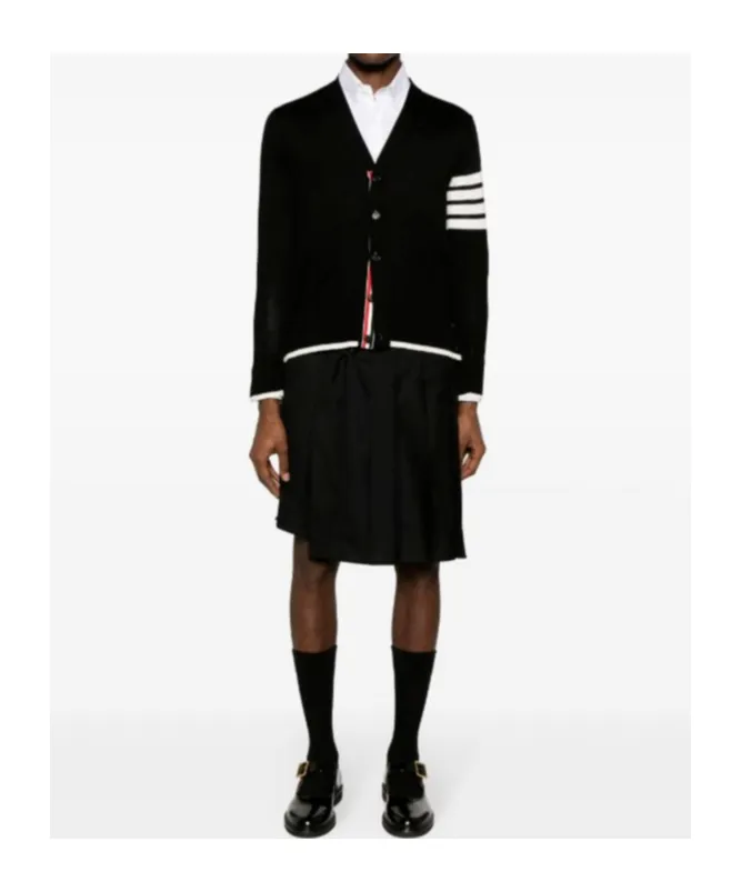 Thom Browne 4-Bar V-Neck Cardigan