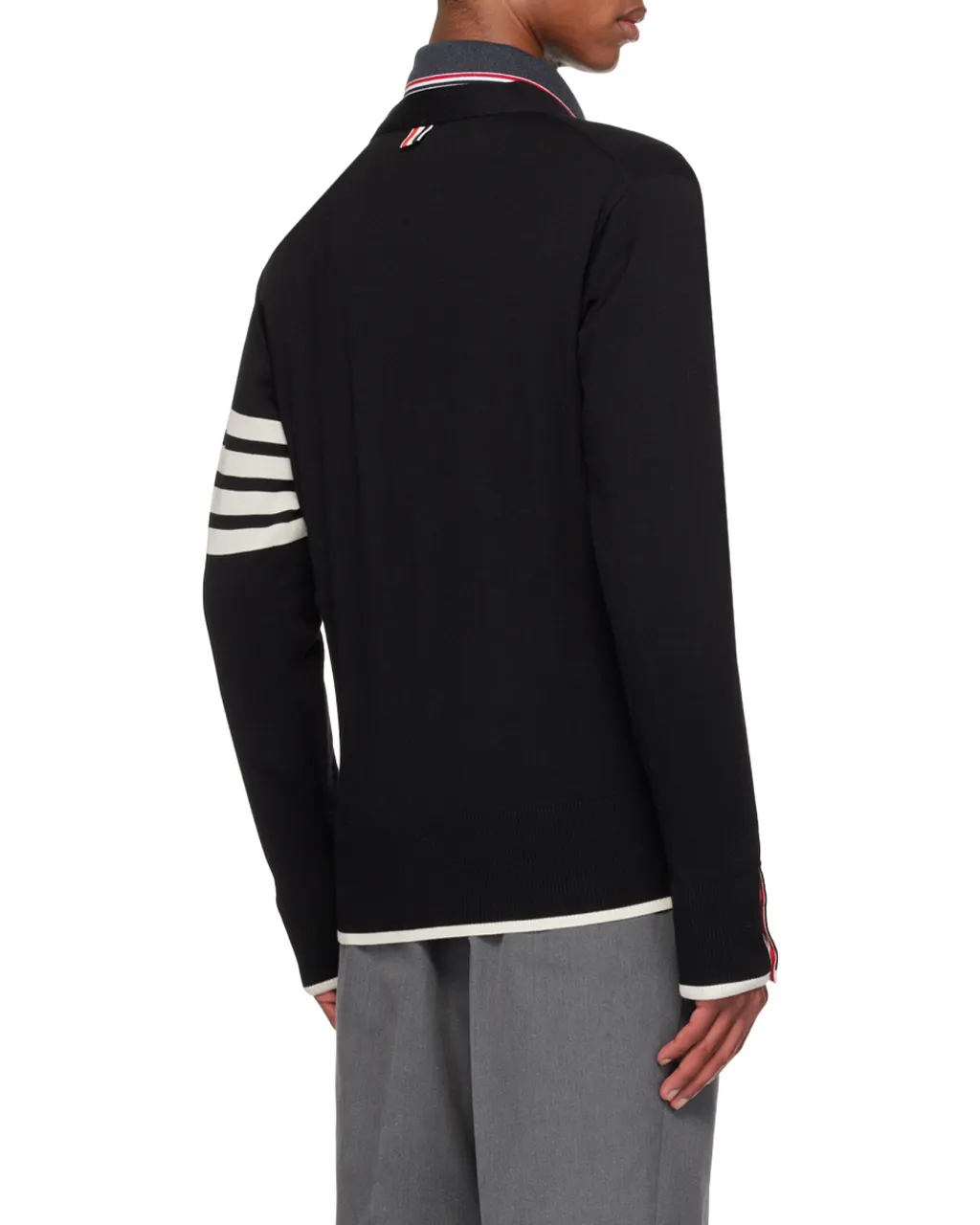 Thom Browne 4-Bar V-Neck Cardigan