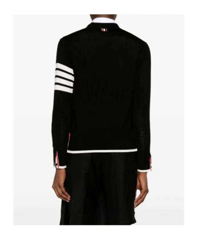 Thom Browne 4-Bar V-Neck Cardigan