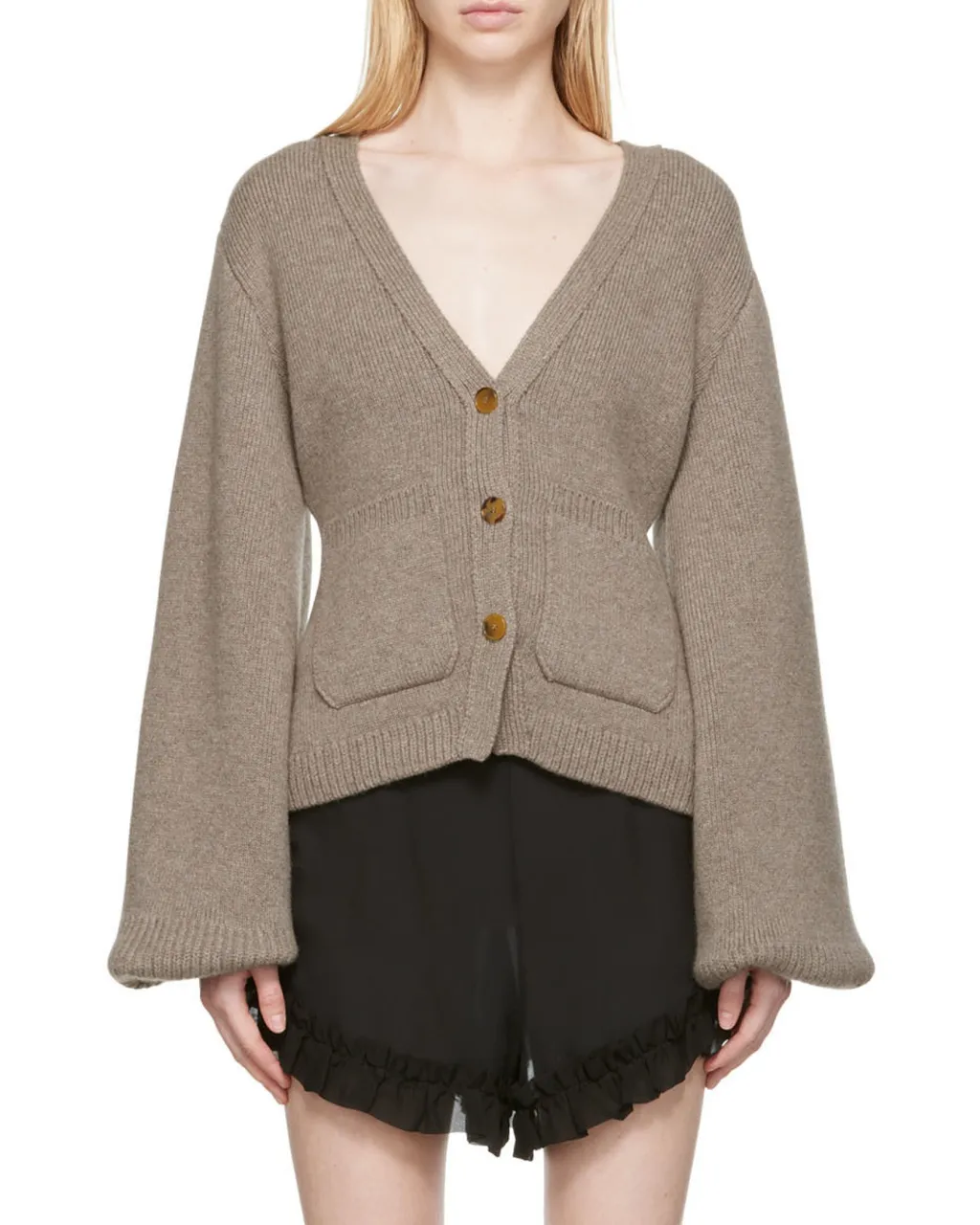 Khaite Scarlet V-Neck Cardigan