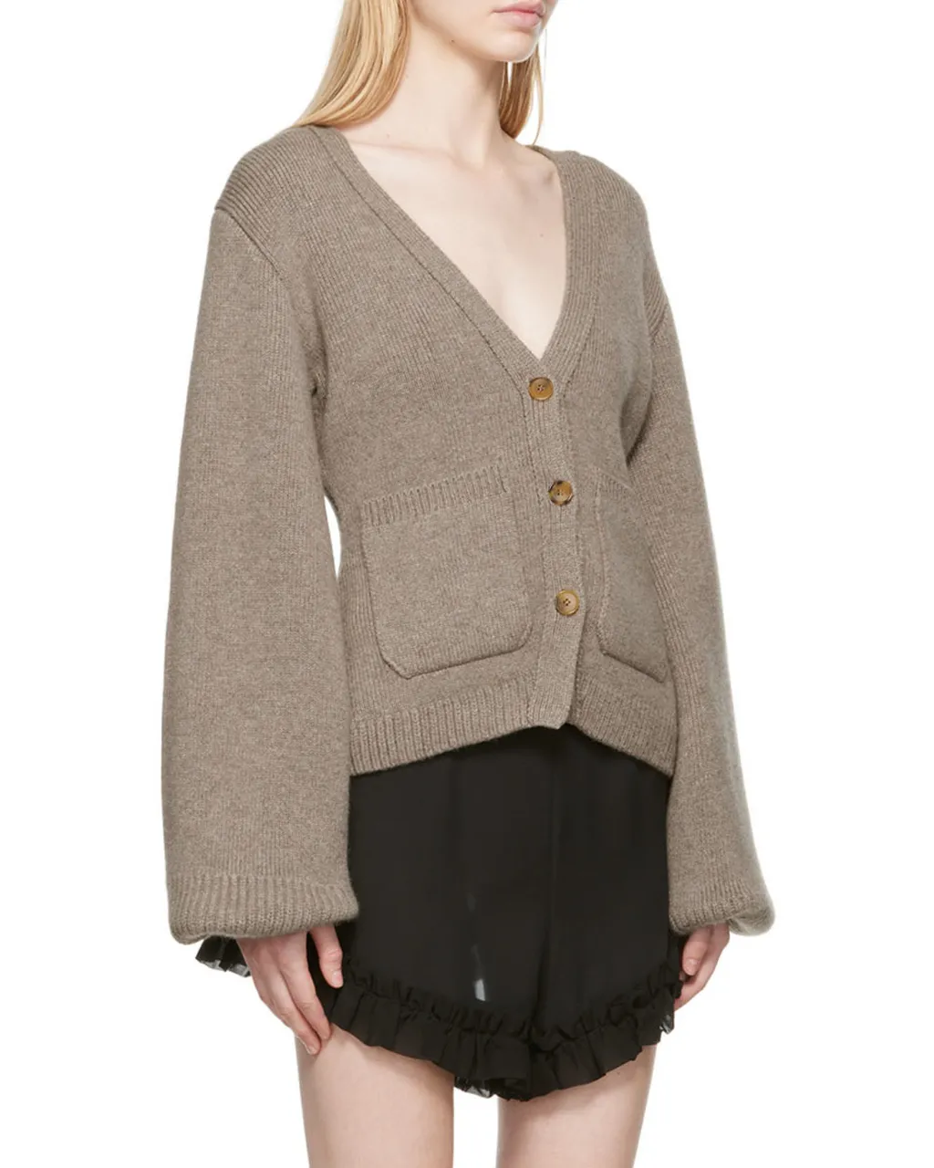 Khaite Scarlet V-Neck Cardigan