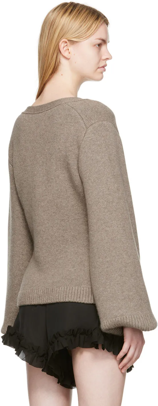 Khaite Scarlet V-Neck Cardigan