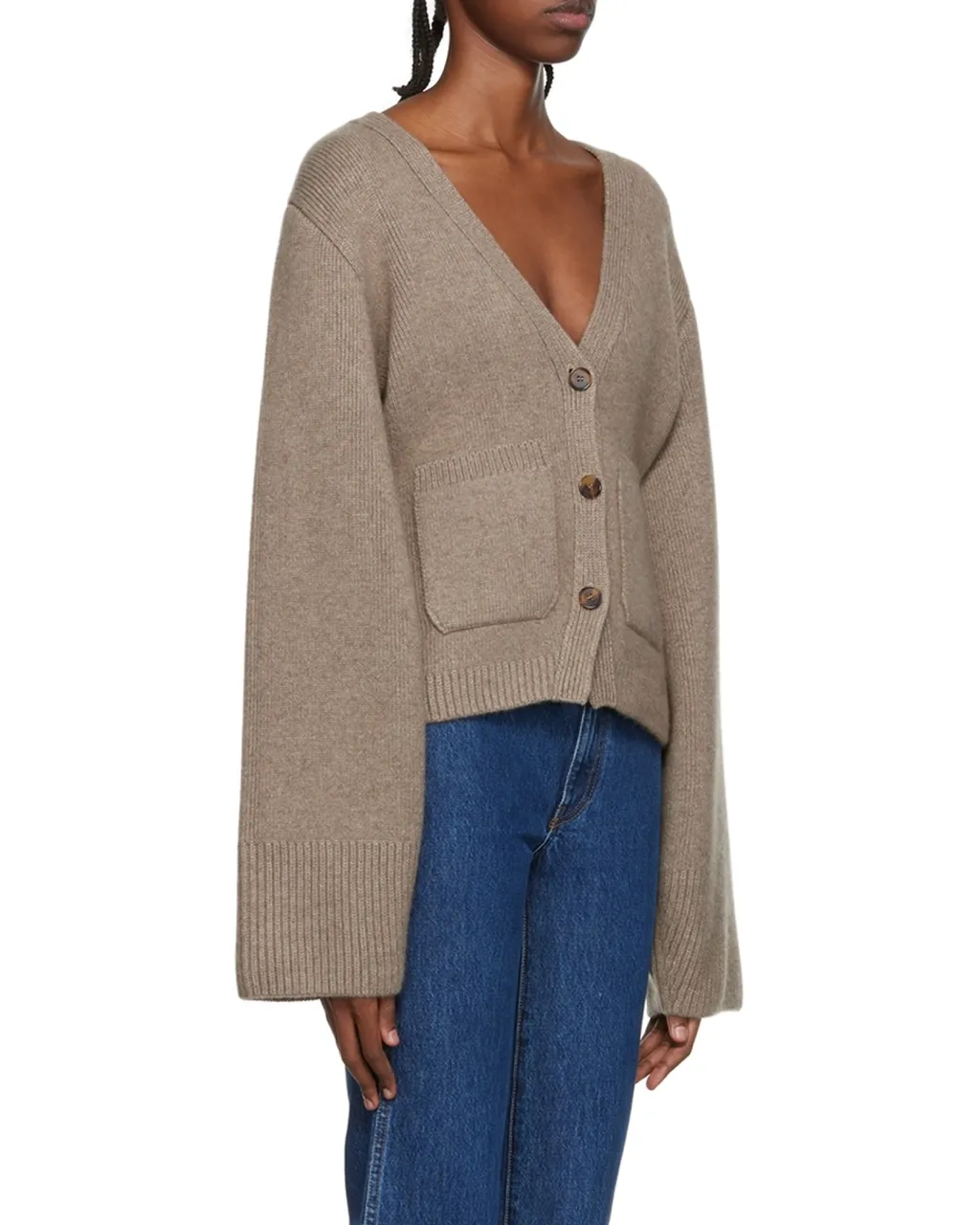 Khaite Scarlet V-Neck Cardigan