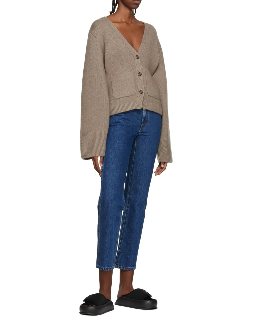 Khaite Scarlet V-Neck Cardigan