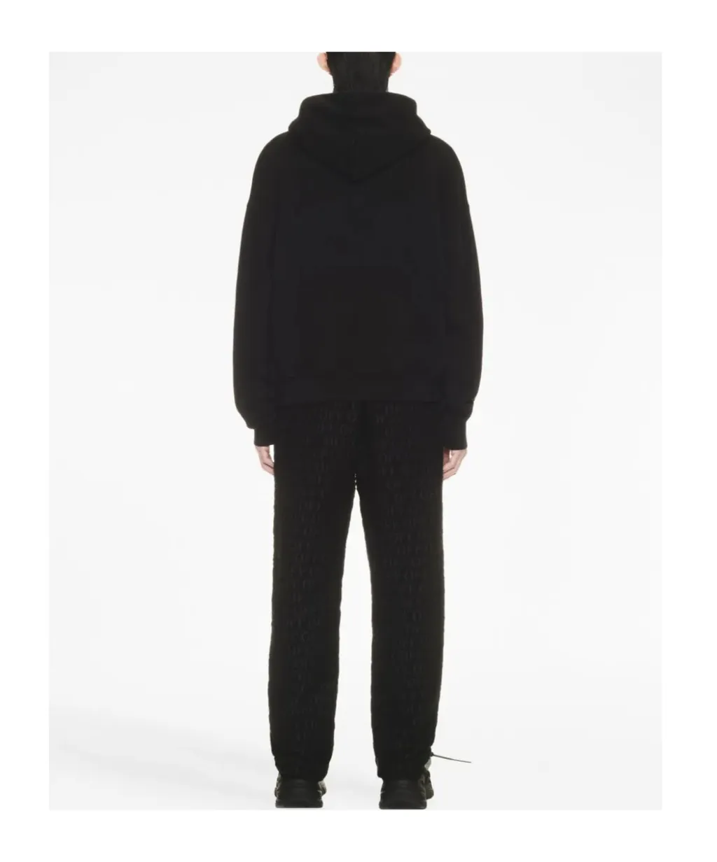 Off-White Logo Printed Drawstring Hoodie