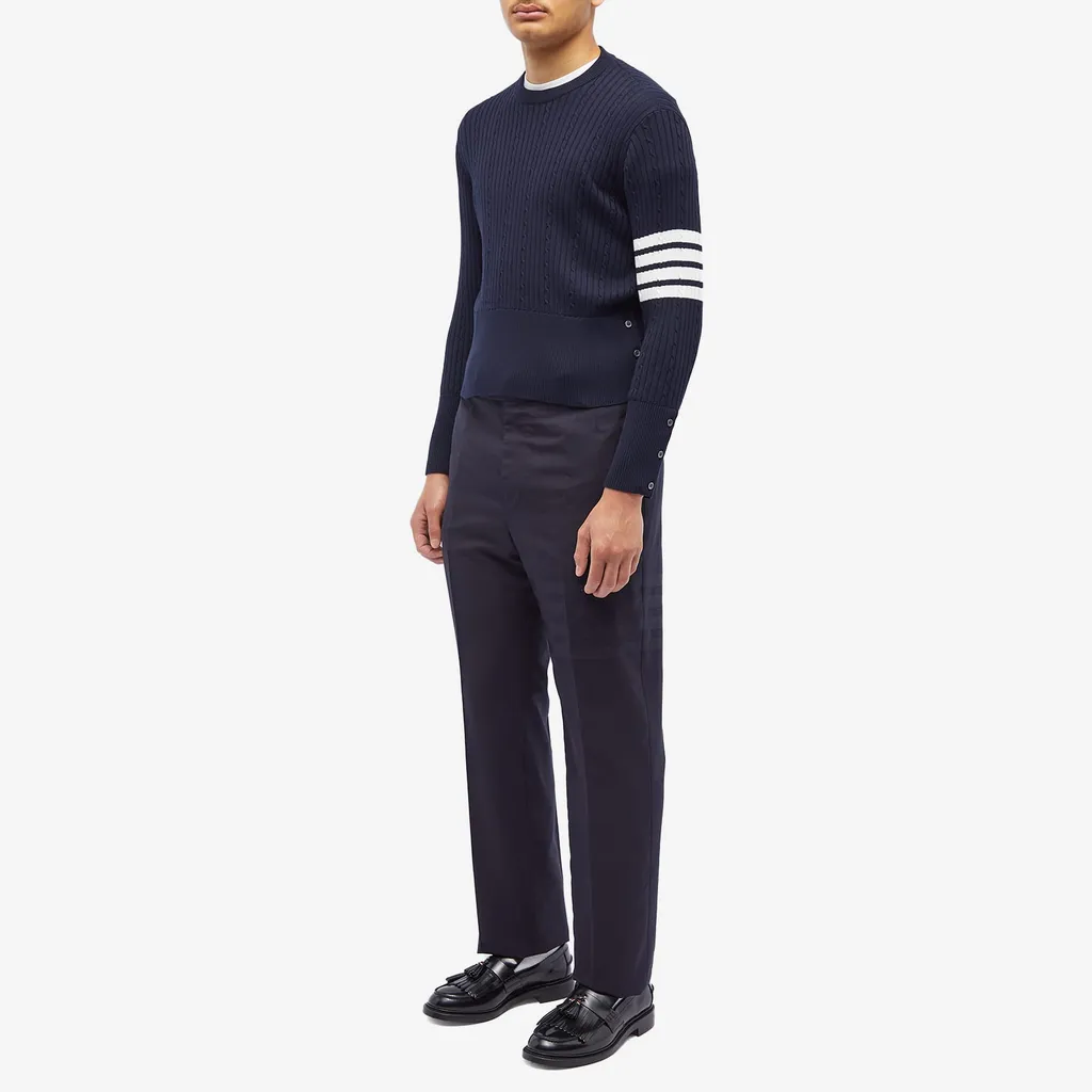 Thom Browne 4-Bar Stripe Detailed Trousers