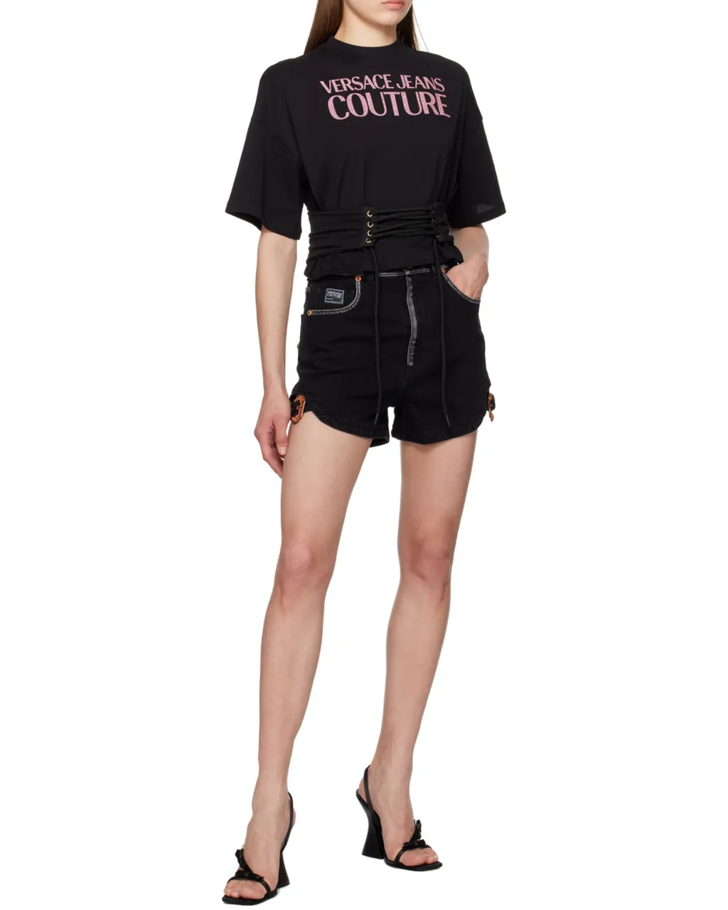Versace Jeans Couture Buckle-Detailed Shorts