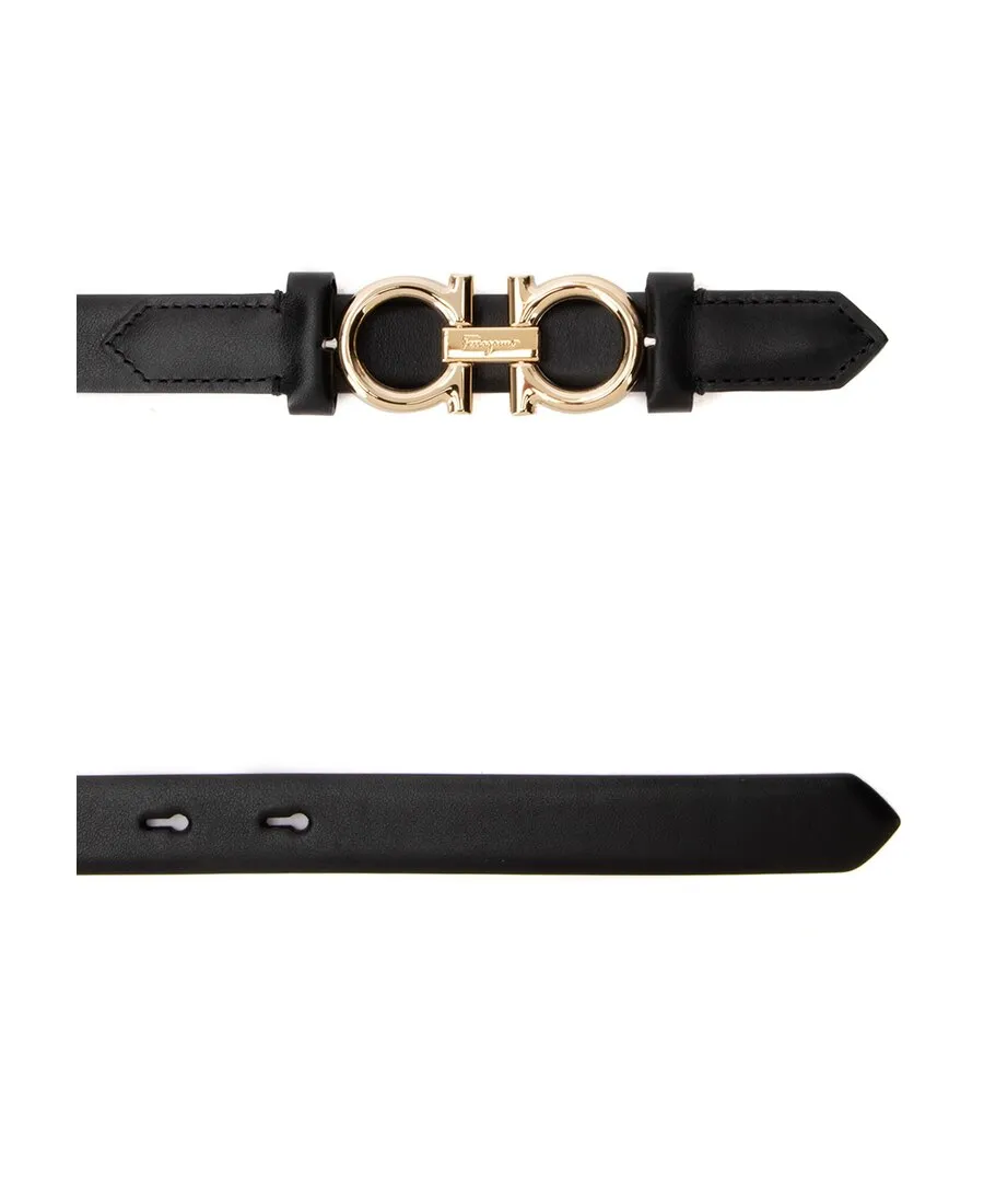 Salvatore Ferragamo Gancini Reversible Slim Belt