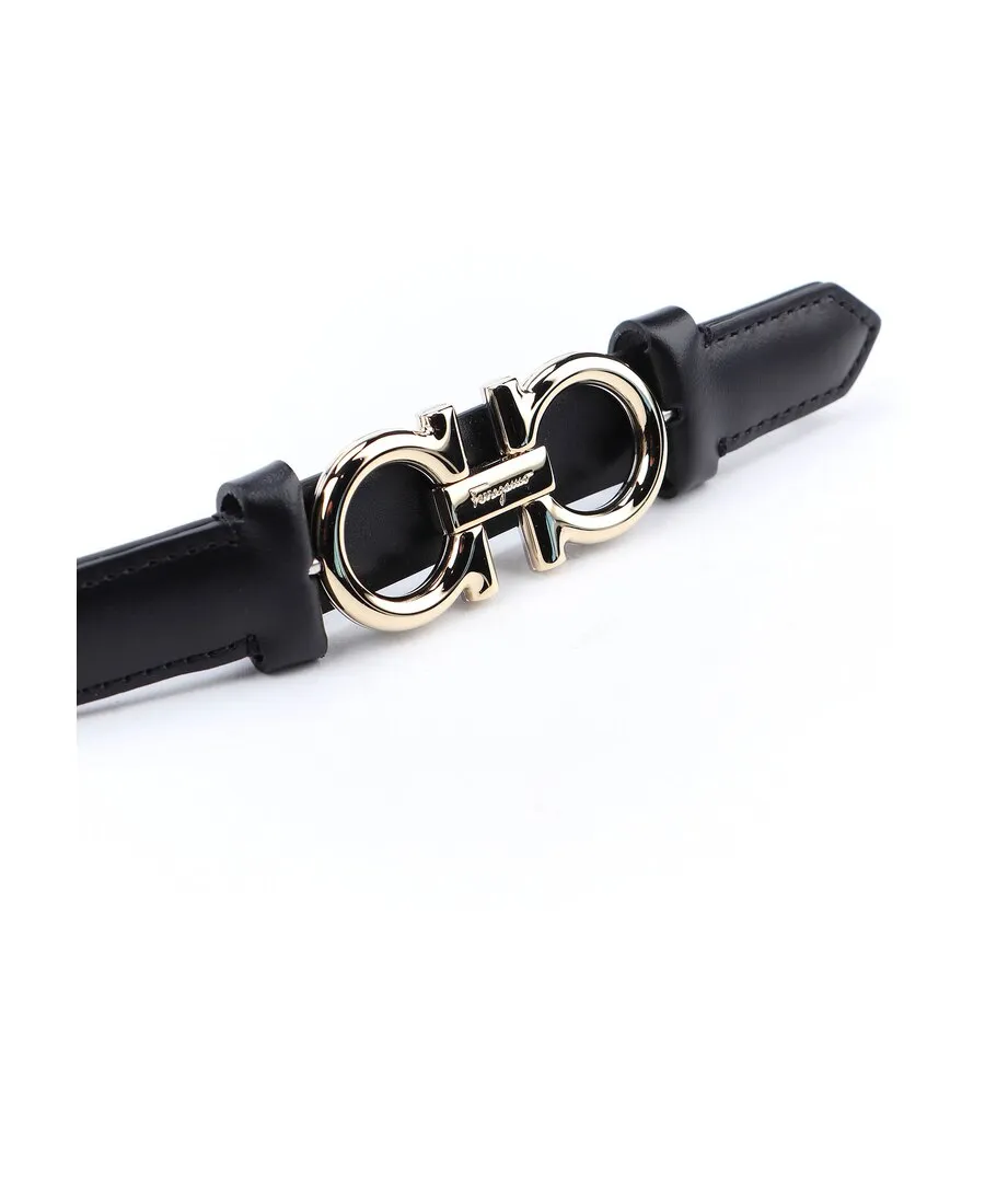 Salvatore Ferragamo Gancini Reversible Slim Belt