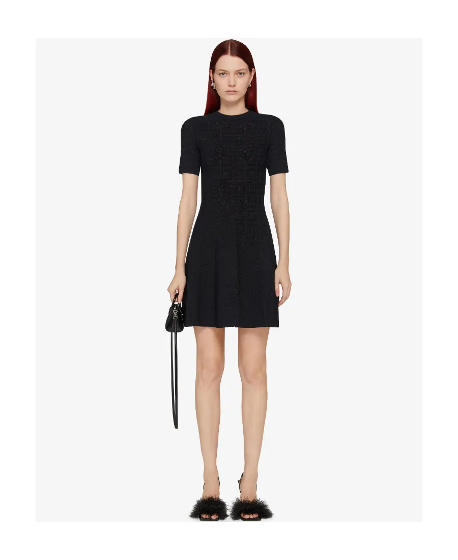 Givenchy	4G Jacquard Flared Mini Dress