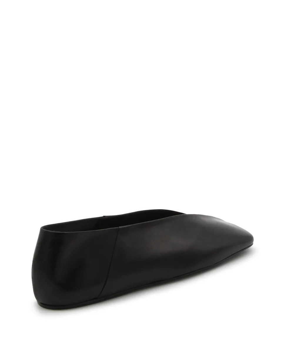 Jil Sander Tripon Square Toe Ballerina Shoes