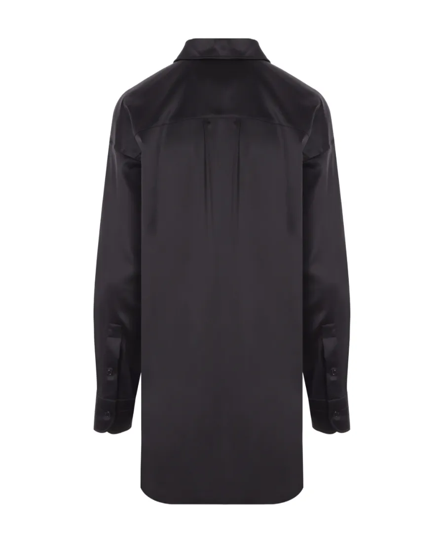 Pointed-Collar Button-Up Shirt
