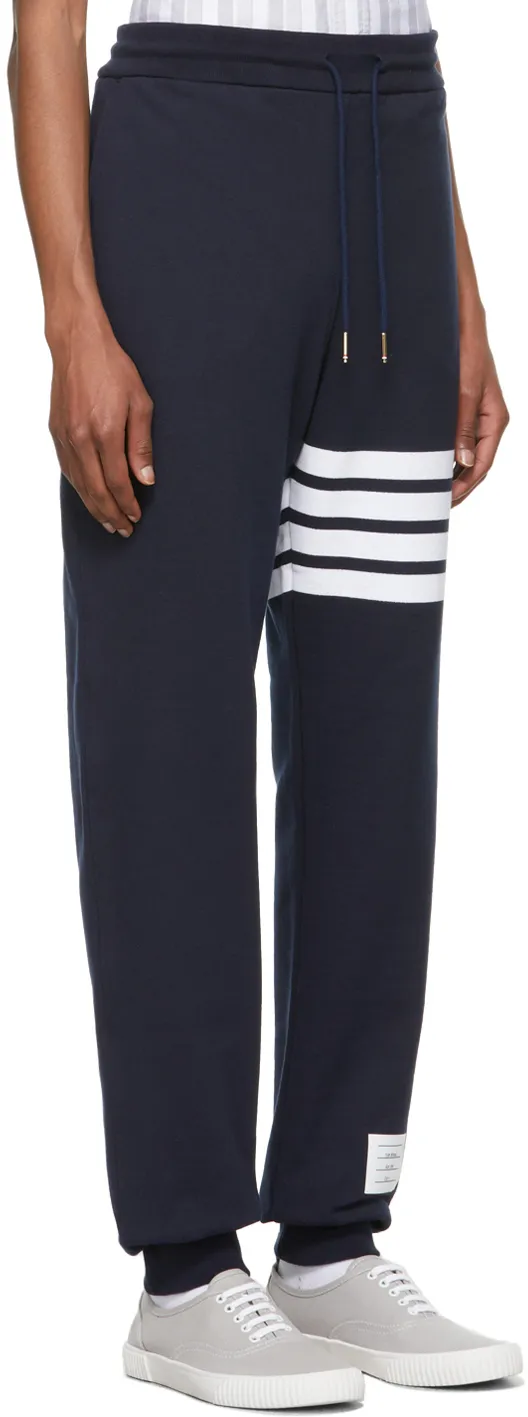 Thom Browne 4-Bar Striped Sweatpants