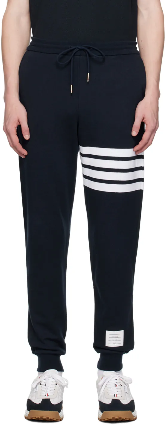 Thom Browne 4-Bar Striped Sweatpants