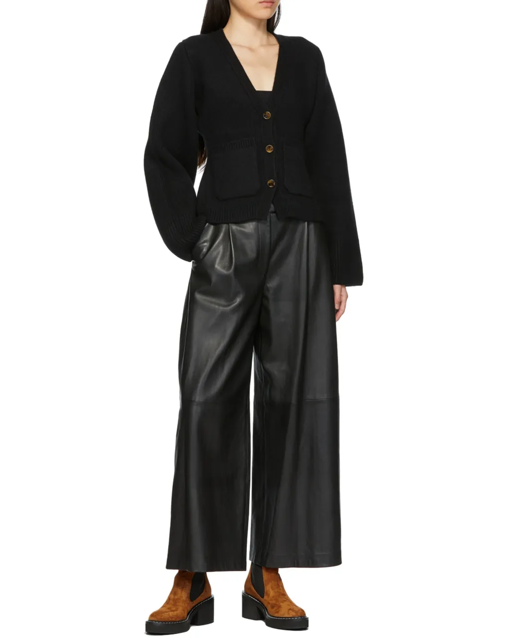 Khaite Scarlett V-Neck Knitted Cardigan