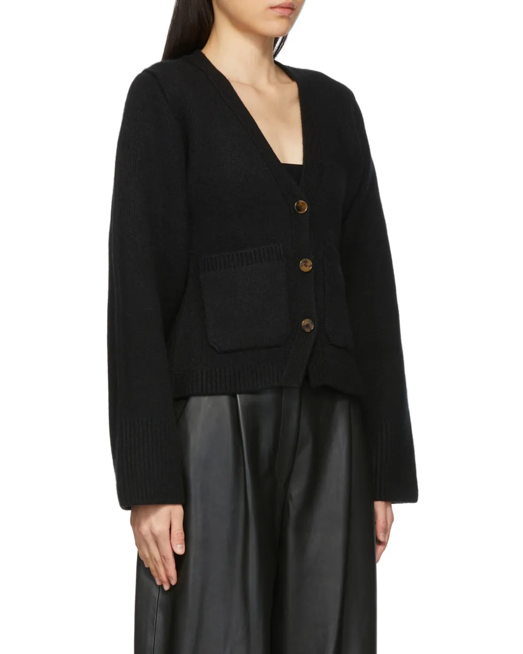 Khaite Scarlett V-Neck Knitted Cardigan