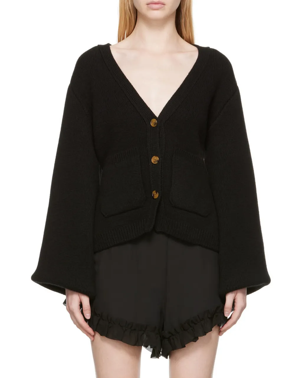 Khaite Scarlett V-Neck Knitted Cardigan