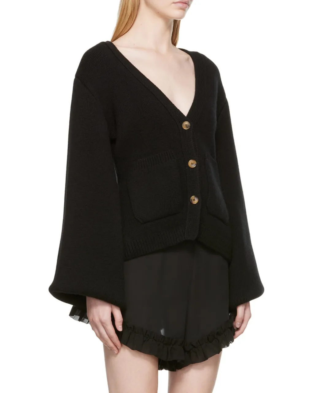 Khaite Scarlett V-Neck Knitted Cardigan
