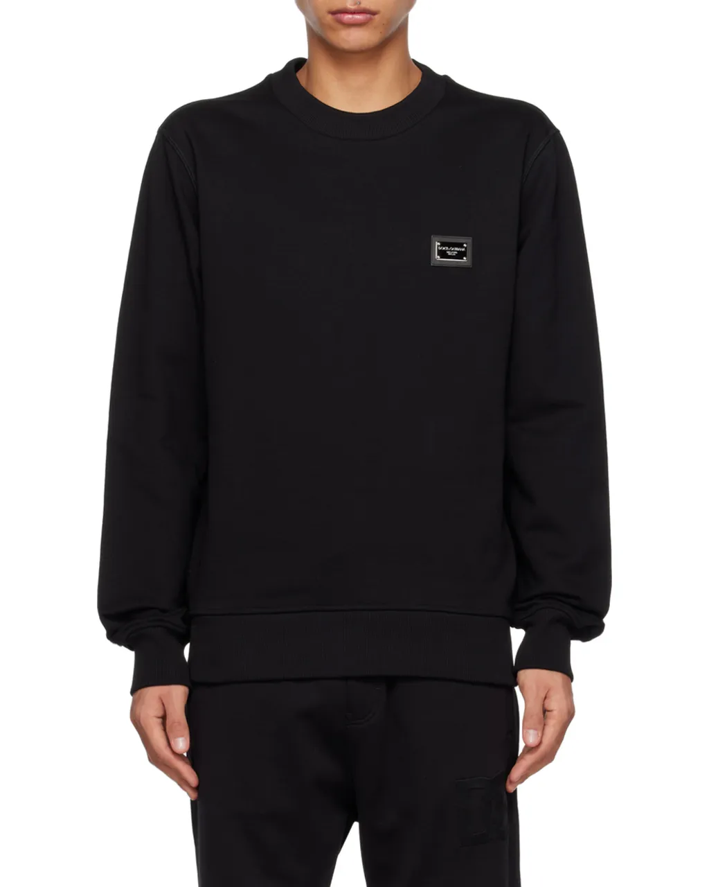 Dolce & Gabbana Logo Patch Crewneck Sweatshirt