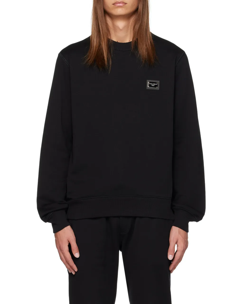 Dolce & Gabbana Logo Patch Crewneck Sweatshirt