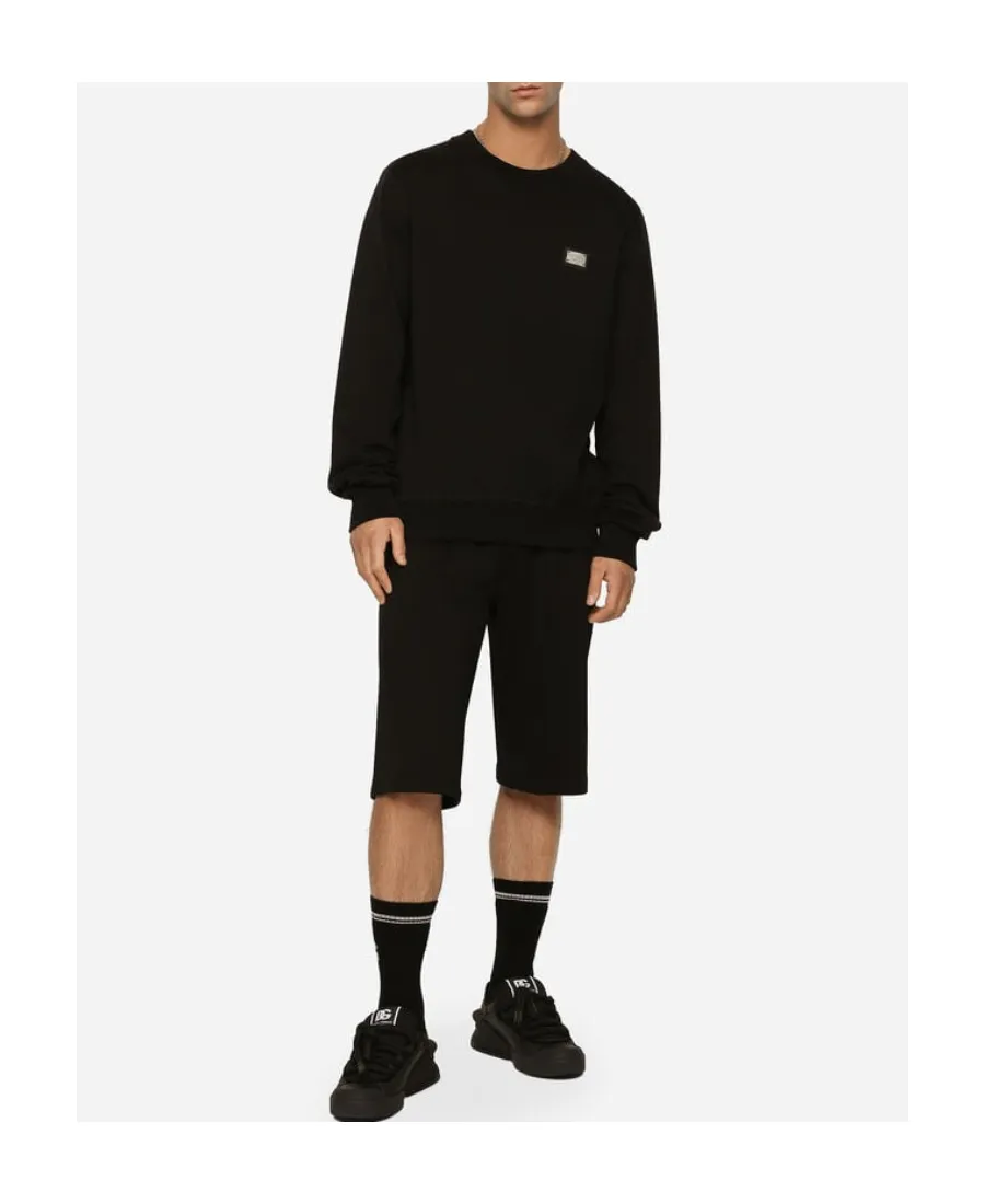Dolce & Gabbana Logo Patch Crewneck Sweatshirt