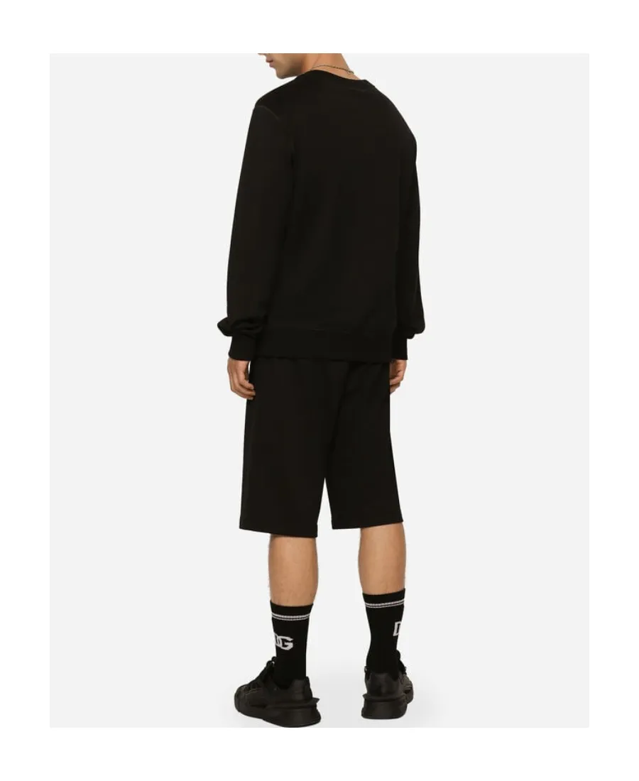 Dolce & Gabbana Logo Patch Crewneck Sweatshirt