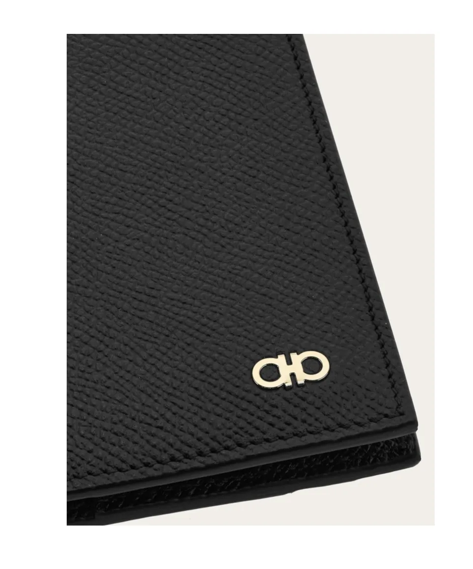 Salvatore Ferragamo Mini Gancini Logo Bif-Fold Wallet
