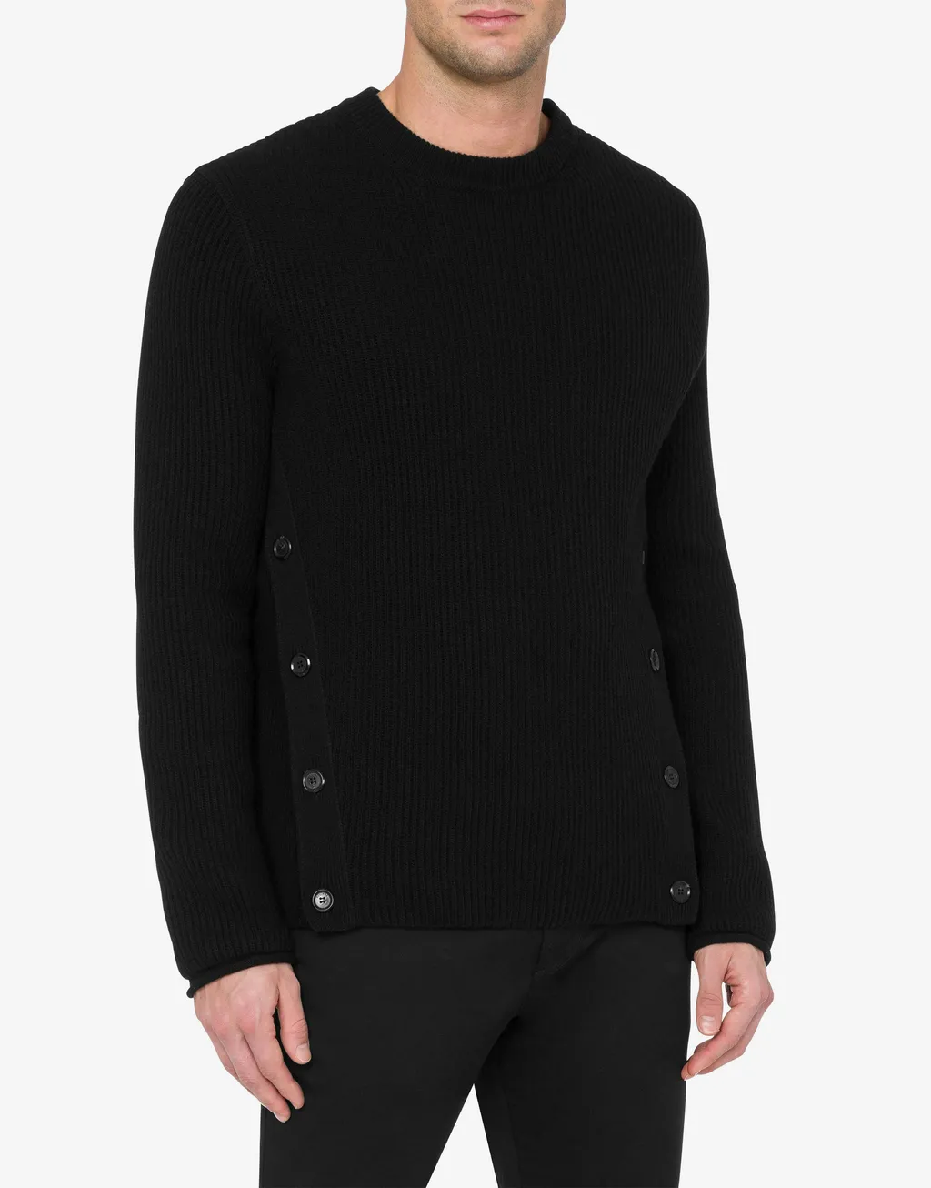 Moschino Crewneck Ribbed-Knitted Jumper