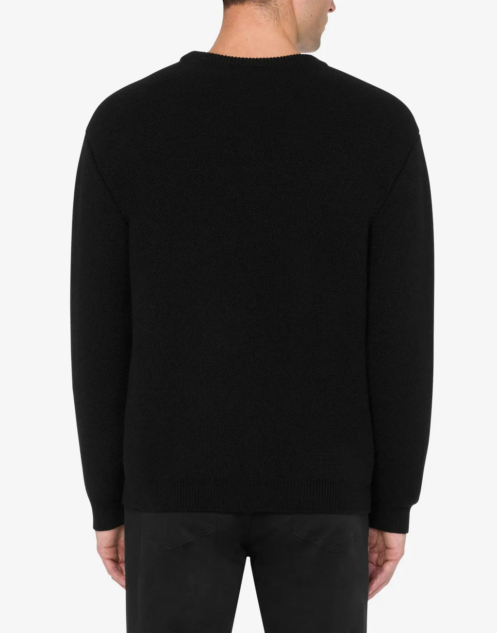 Moschino Logo Detailed Crewneck Jumper