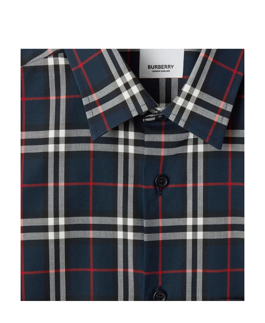 Burberry Simpson Checked Long Sleeved Shirt