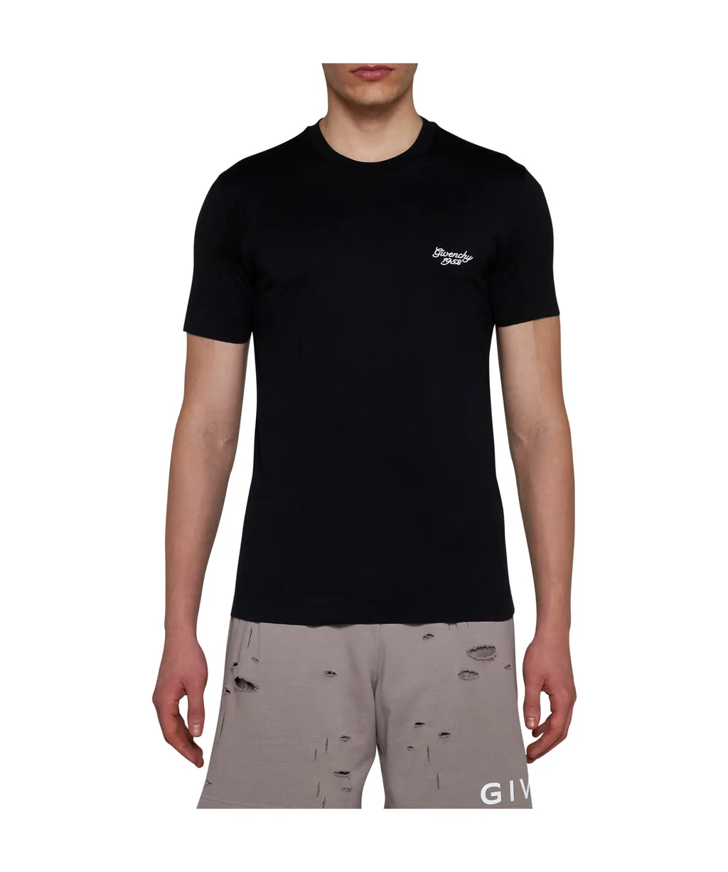 Givenchy 4G Embroidered Crewneck T-Shirt