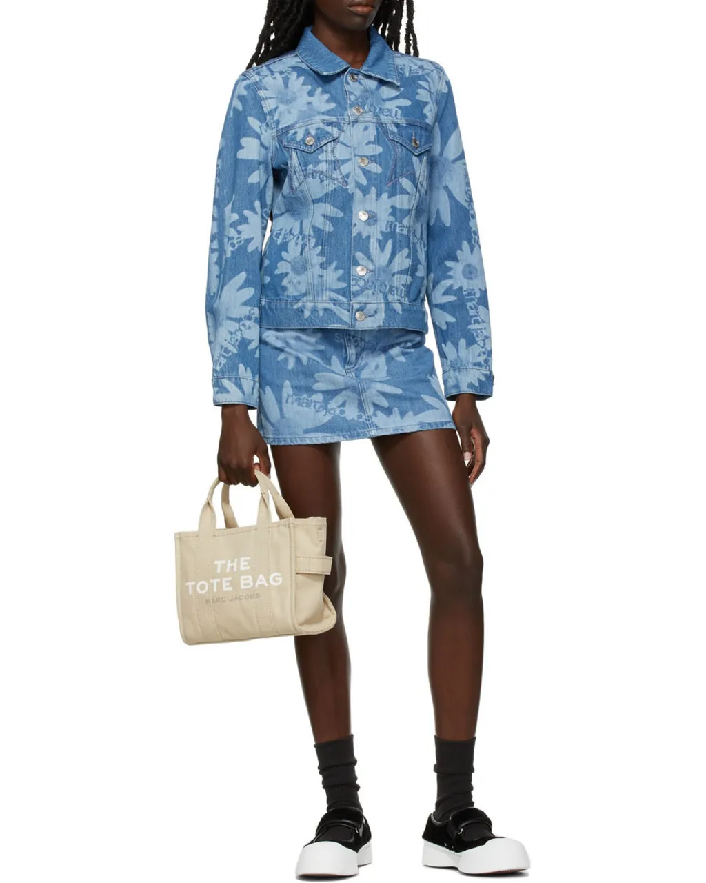 Marc Jacobs Logo Printed Small Tote Bag