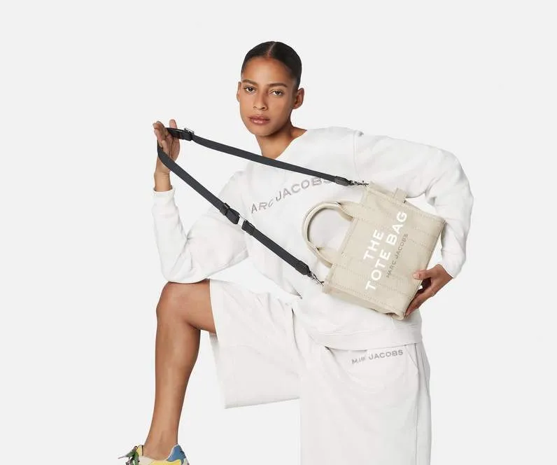 Marc Jacobs Logo Printed Small Tote Bag