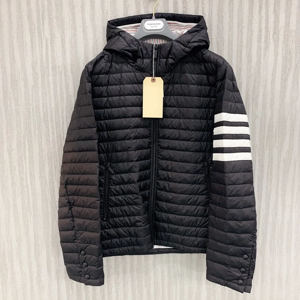 Thom Browne 4-Bar Stripe Padded Jacket