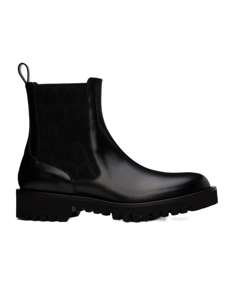 Valentino Round Toe Ankle Boots