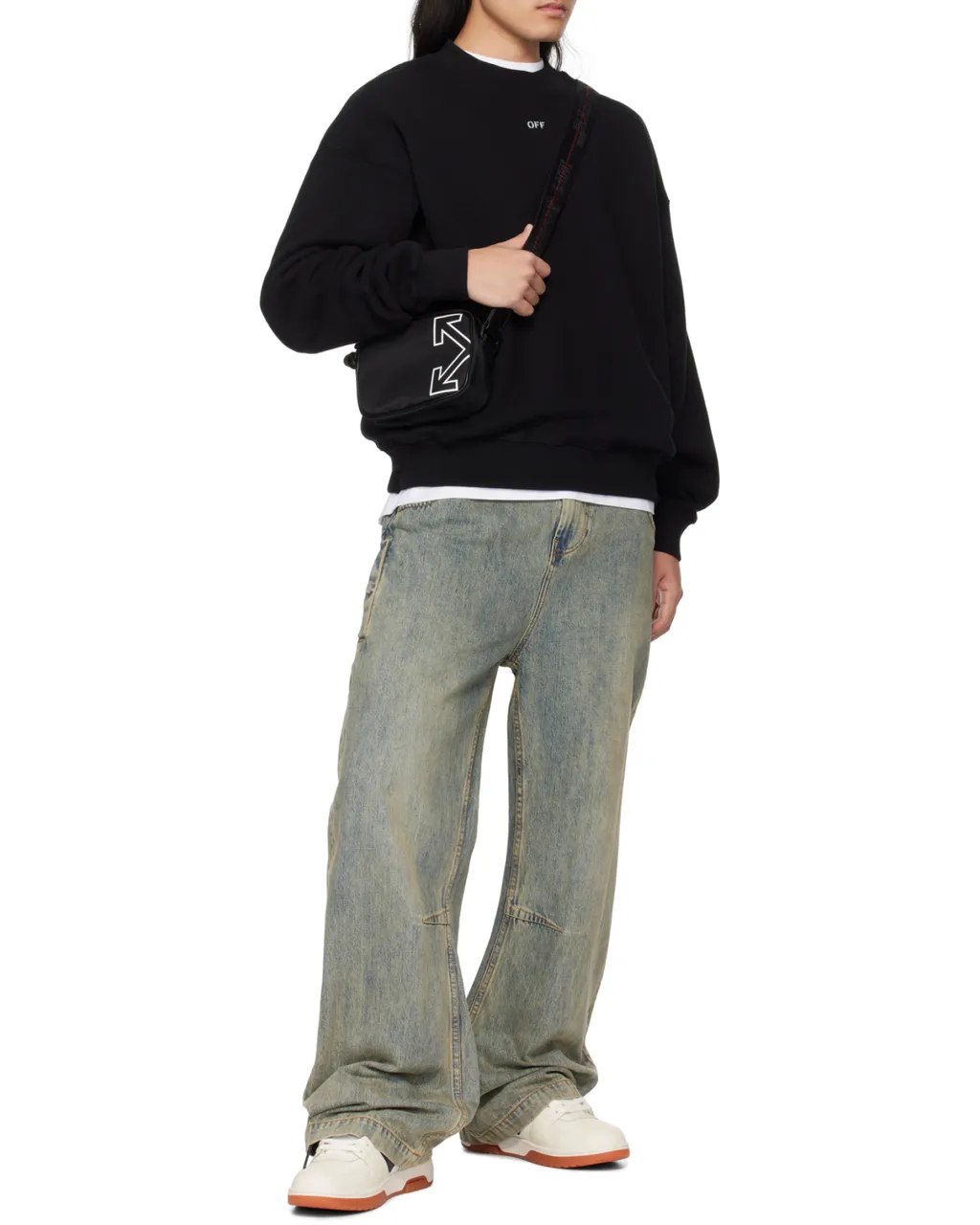 Off-White Logo Printed Crewneck Sweatshirt