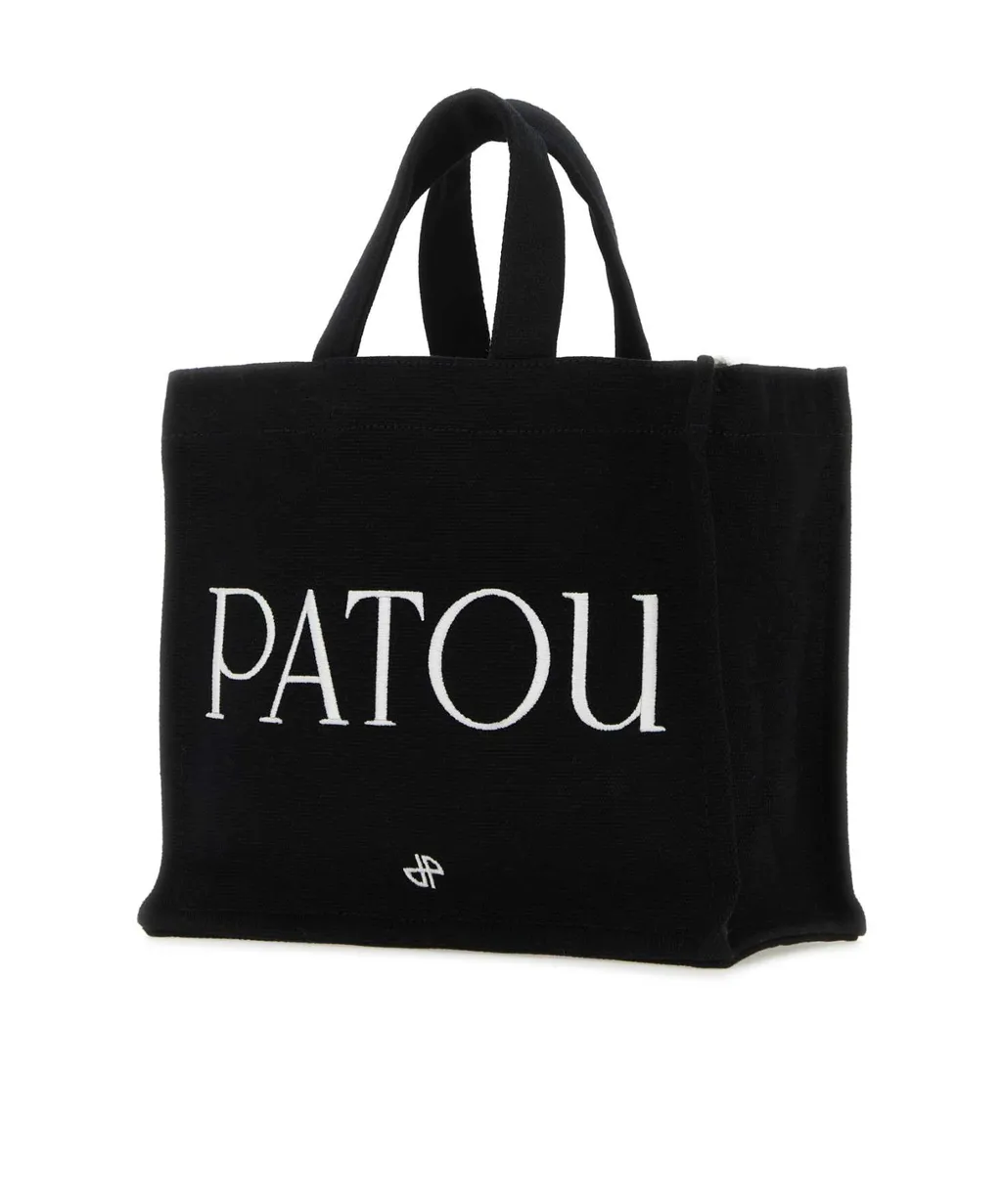 Patou Logo Printed Small Top Handle Bag
