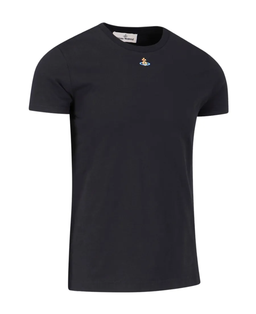 Vivienne Westwood Orb Logo-Embroidered Crewneck T-Shirt