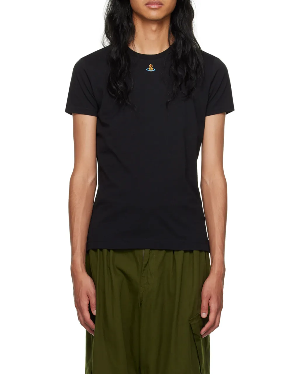 Vivienne Westwood Orb Logo-Embroidered Crewneck T-Shirt