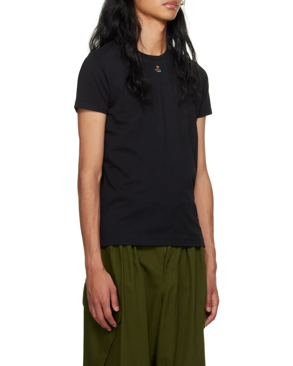 Vivienne Westwood Orb Logo-Embroidered Crewneck T-Shirt