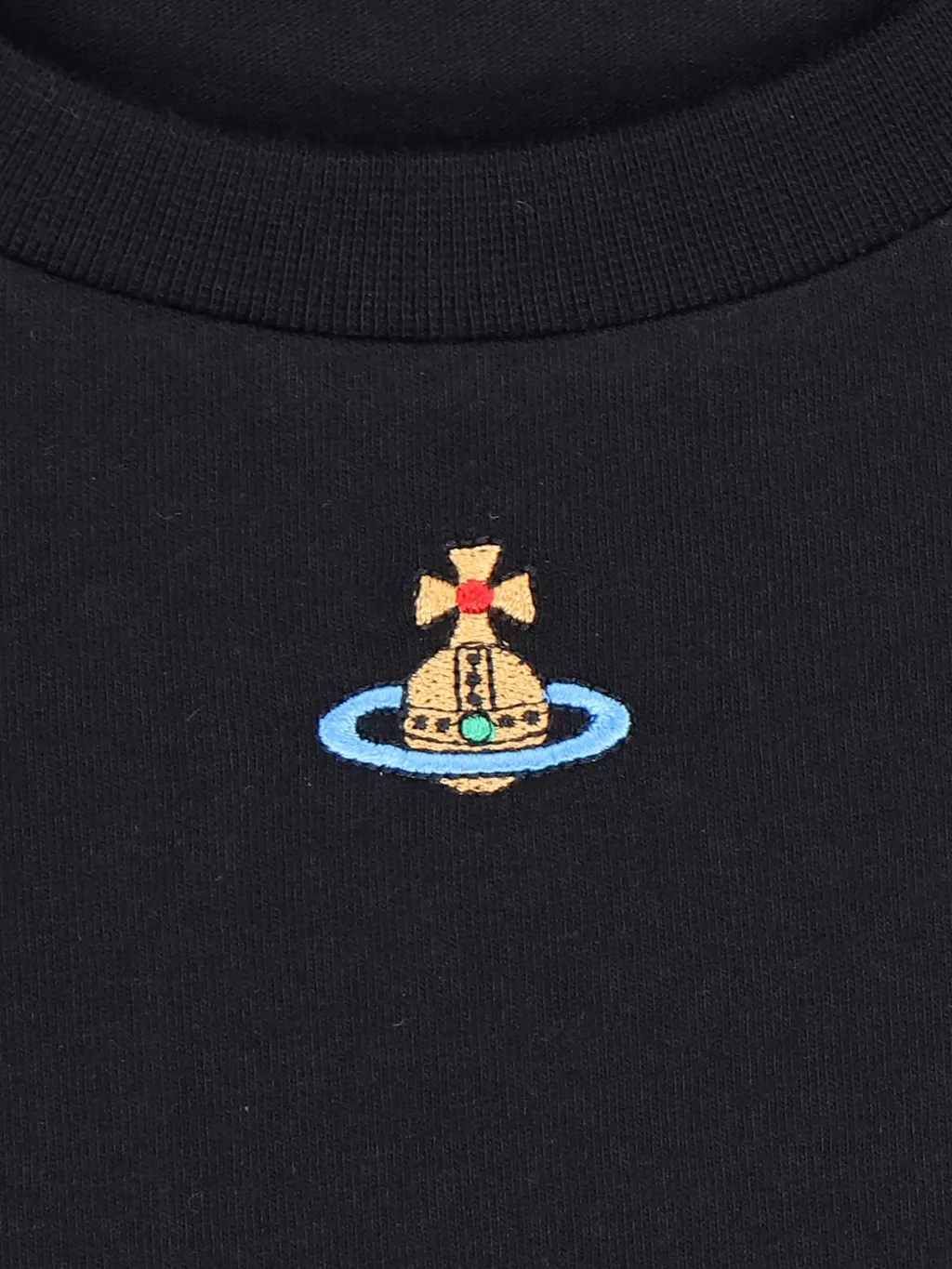 Vivienne Westwood Orb Logo-Embroidered Crewneck T-Shirt