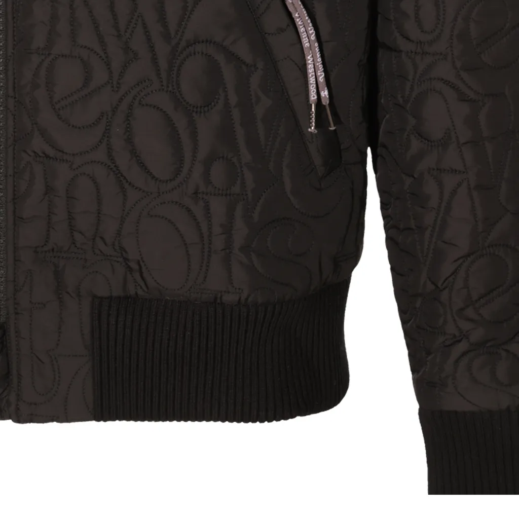 Vivienne Westwood Logo Embossed Zipped Jacket