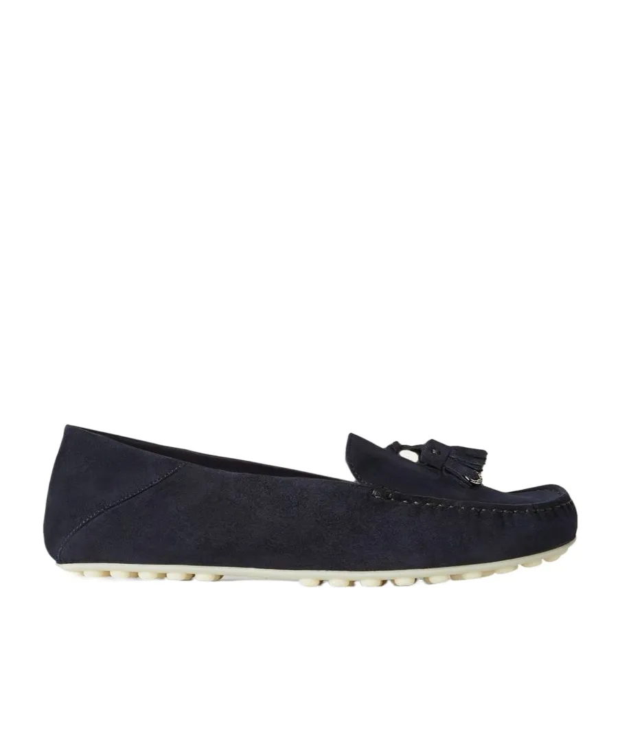 Tassel-Detail Suede Loafers