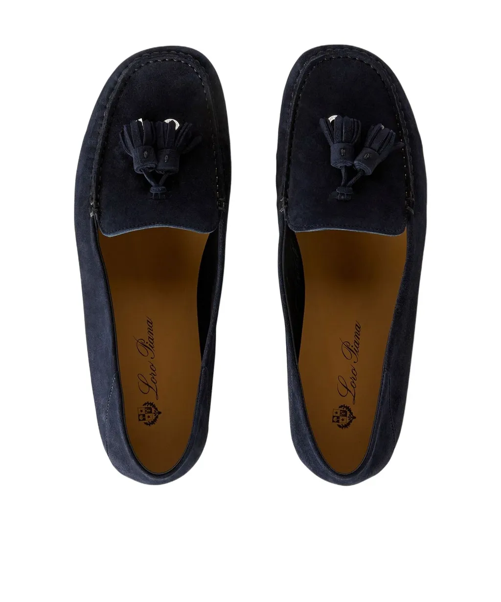 Tassel-Detail Suede Loafers