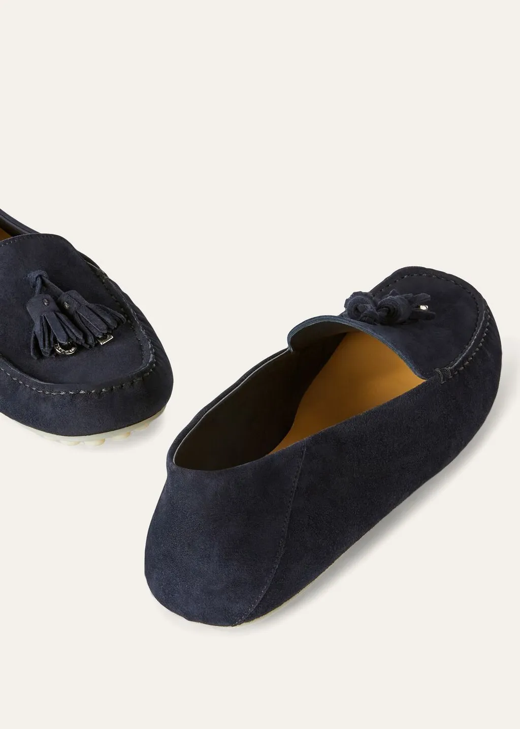 Tassel-Detail Suede Loafers